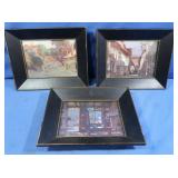 Asst Framed Metallic Pictures 10.75x8"