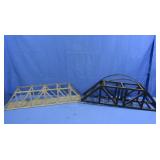 Bent Wood & Pressed Metal O Gauge Trestles