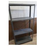 Metal 4-shelf Shelving Unit 58hx30wx12"d