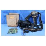 Leather Belt Pouch, Cart. Belt, Vintage Hunter
