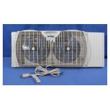 Holmes Dual Fan Window Fan 10x26" (works)