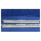 2 Wooden Plate Racks w/Picket Fence Decoration