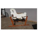 Vintage Wooden Spring Rocking Horse