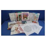 Adult Coloring Art Books, Colored Pencils