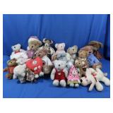 Plush Bunnies, Bears & Sheep