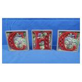 3 Jim Shore Letters-2 C, 1 H