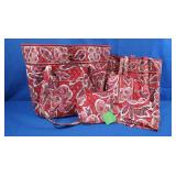 New Vera Bradley-Vera Tote, Lg Cosmetic, Med