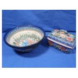 Unikat Handmade Polish Pottery Pieces w/Designer