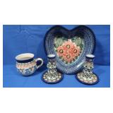Unikat Handmade Polish Pottery Pieces-Stamped