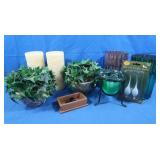 Mercury Glass Vases, Flameless Candles, Fairy