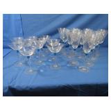 Beautiful Blue Accent Stemware