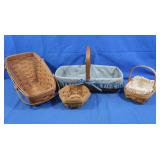 4 Longaberger Baskets
