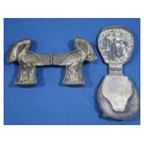 Antique Hinged Metal Chocoloate Mold-Bride &