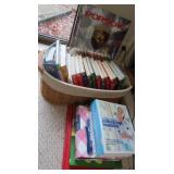 Asst Books in Basket-Homekeeping Handbook,