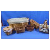 6 Longaberger Baskets (very good cond)