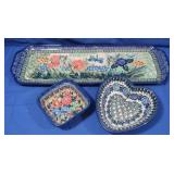 Unikat Handmade Polish Pottery Pieces w/Designer