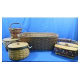 5 Longaberger Baskets (very good cond)