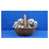 Basket of Yellow Labs D?cor