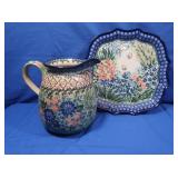 Unikat Handmade Polish Pottery Pieces w/Designer