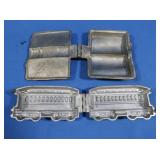 Antique Hinged Metal Chocoloate Mold-Trolley Car