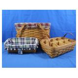 3 Longaberger Baskets (very good cond)