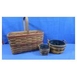 3 Longaberger Baskets (very good cond)