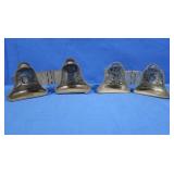 Antique Hinged Metal Chocoloate Mold-2 Cupid &