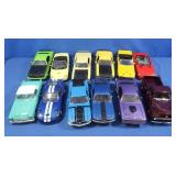 12 Diecast Cars-Ford & Mopar