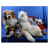 Lg Plush Animals-48" Polar Bear, 30" Collie