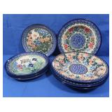 Unikat Handmade Polish Pottery-4 Salad Bowls, 4