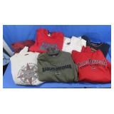 7 Harley Davidson Sweatshirts/Hoodies 6-Lg, 1Med
