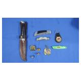 Key Fobs & Knives-Gerber, Carved Bone Parker Cut