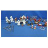 Christmas Ornaments incl Church & Houses