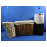 Wicker Hamper 22x17x16", Wire Basket, Cloth &