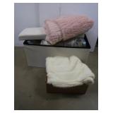 Storage Box w/Quilt 30x15x16", 2 Dennis Basso