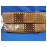 NWT Michael Kors Leather Patchwork Clutch