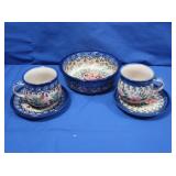 Unikat Handmade Polish Pottery Pieces w/Designer