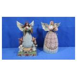2 Jim Shore Angels-Woodland Wonder, Peaceful