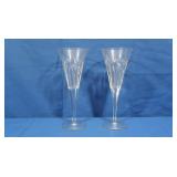 Waterford Crystal Pair Flutes