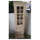 Blush Colored Wood Curio 12"x10.5"x4