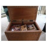 Wicker Look Chest 16Hx27Wx15"D w/Asst Cookbooks
