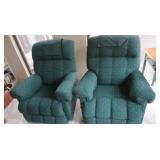 2 Fabric Rocking Recliner Chairs