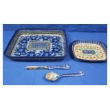 Unikat Handmade Polish Pottery Pieces Stamped