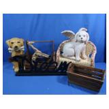 Home Decor incl Baskets, Dogs, Giraffe & more