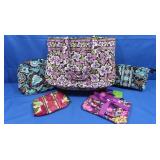 New Vera Bradley-3 Pocket Tote, Lg Cosmetic,