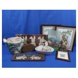 Rabbit Watercolors (signed), Rabbit D?cor