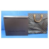 Louis Vuitton Monogram Sac Plat Tote Bag w/Lg Box