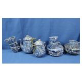 20 pcs Burford Bros Blue & White Ware