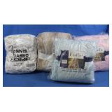 2 NIB Berkshire Tufted Throws 60x8", 2 Dennis