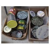 Lg Asst of Screws, Nails, Fasteners